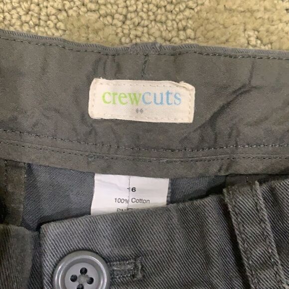 J Crew Dark Gray Boys Size 16 Short Pants Capris - Picture 2 of 4